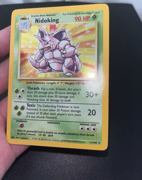 Pokemon Nidoking 011/102 Base Set Holo - Lightly Played