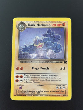 Pokemon Vintage Machamp & Dark Machamp Lot Of 2 Holos - HP&Damaged - See Photos!