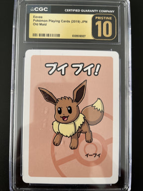 CGC 10 Pristine Eevee Old Maid 2019 Japanese Pokemon Card