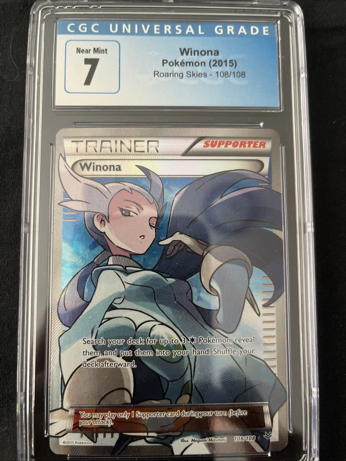 Pokemon Winona (108 Full Art) 108/108 Roaring Skies Holo