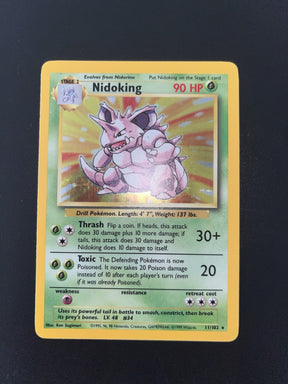 Pokemon Nidoking 011/102 Base Set Holo - Lightly Played