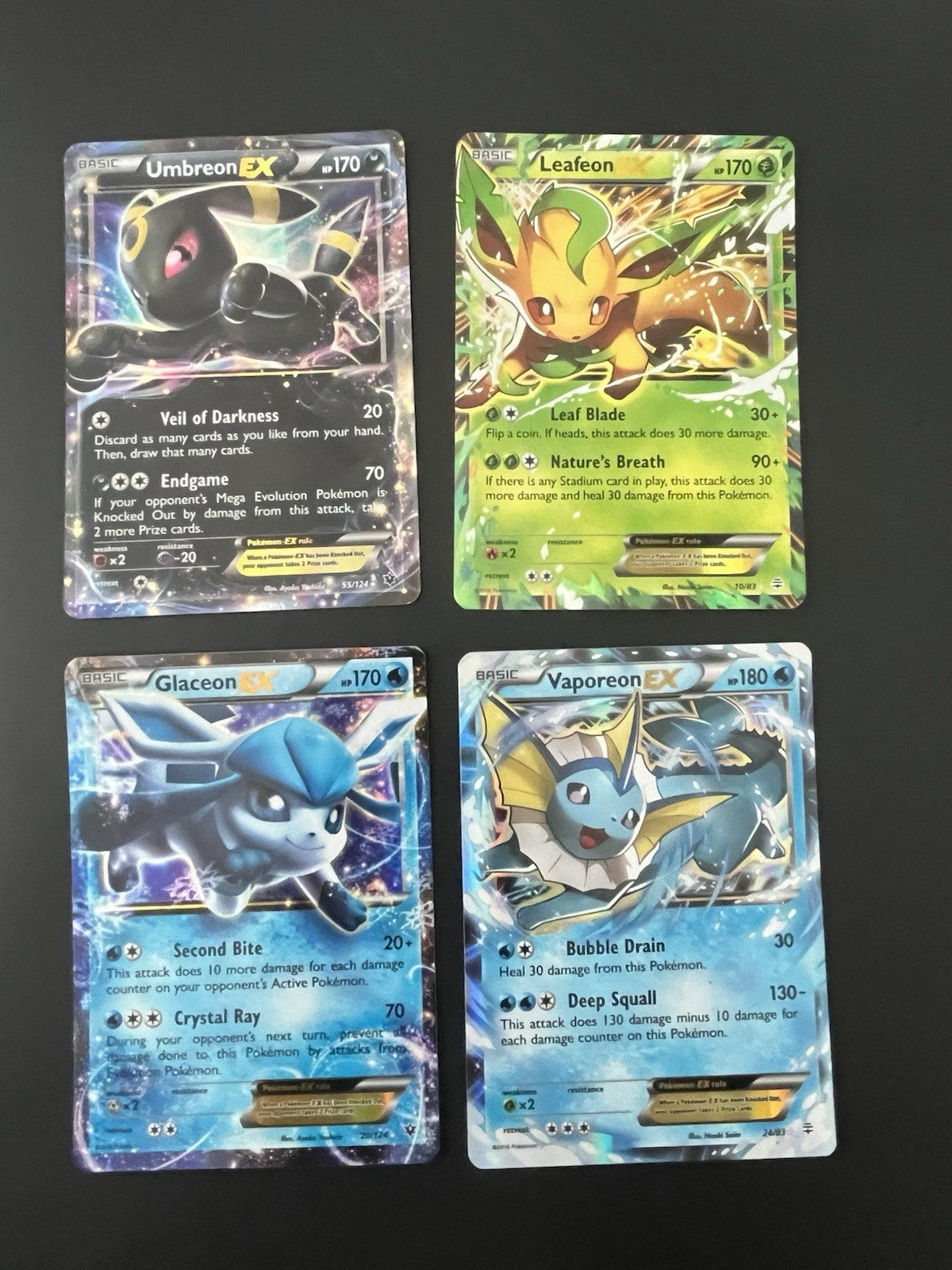 Pokemon XY Eeveelutions Lot Of 4 - Conditions Vary - See Photos&Read Description