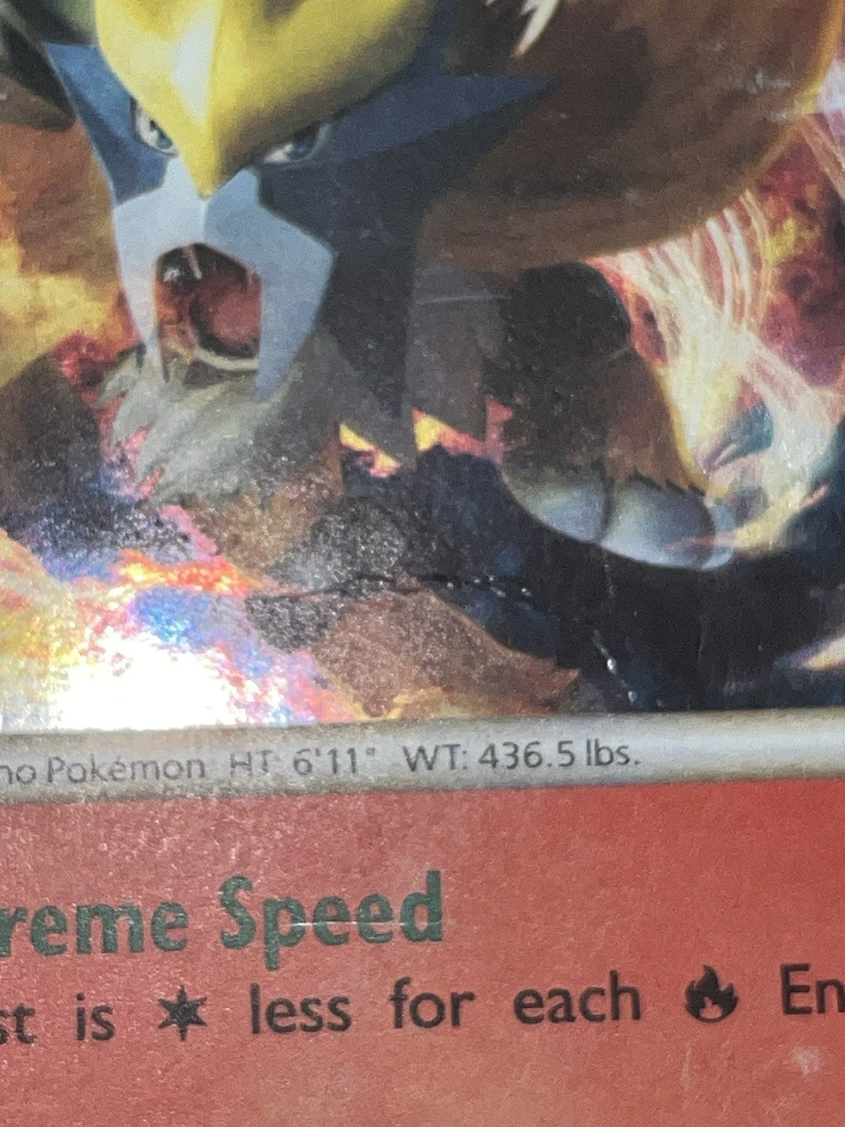 Pokemon Entei (Shiny) SL3 Call of Legends Holo - Damaged