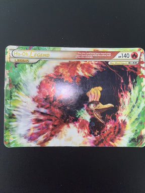 Pokemon Ho-Oh Legend (Top) 111/123 Heartgold & Soulsilver Holo - Damaged