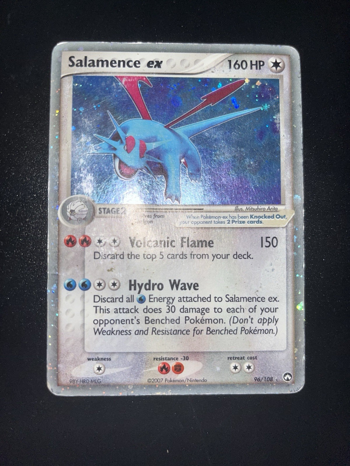 Pokemon Salamence ex 96/108 Power Keepers Holo - Damaged