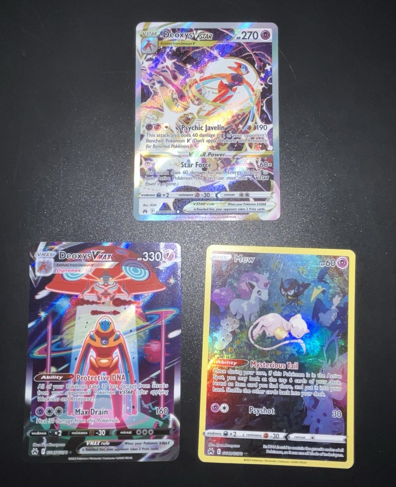 Pokemon TCG Crown Zenith Galarian Gallery Lot Of Three - All Lightly Played