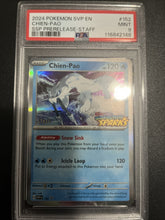Pokemon Chien-Pao - 152 (Staff) 152 Sv: Scarlet & Violet Promo Cards Holo