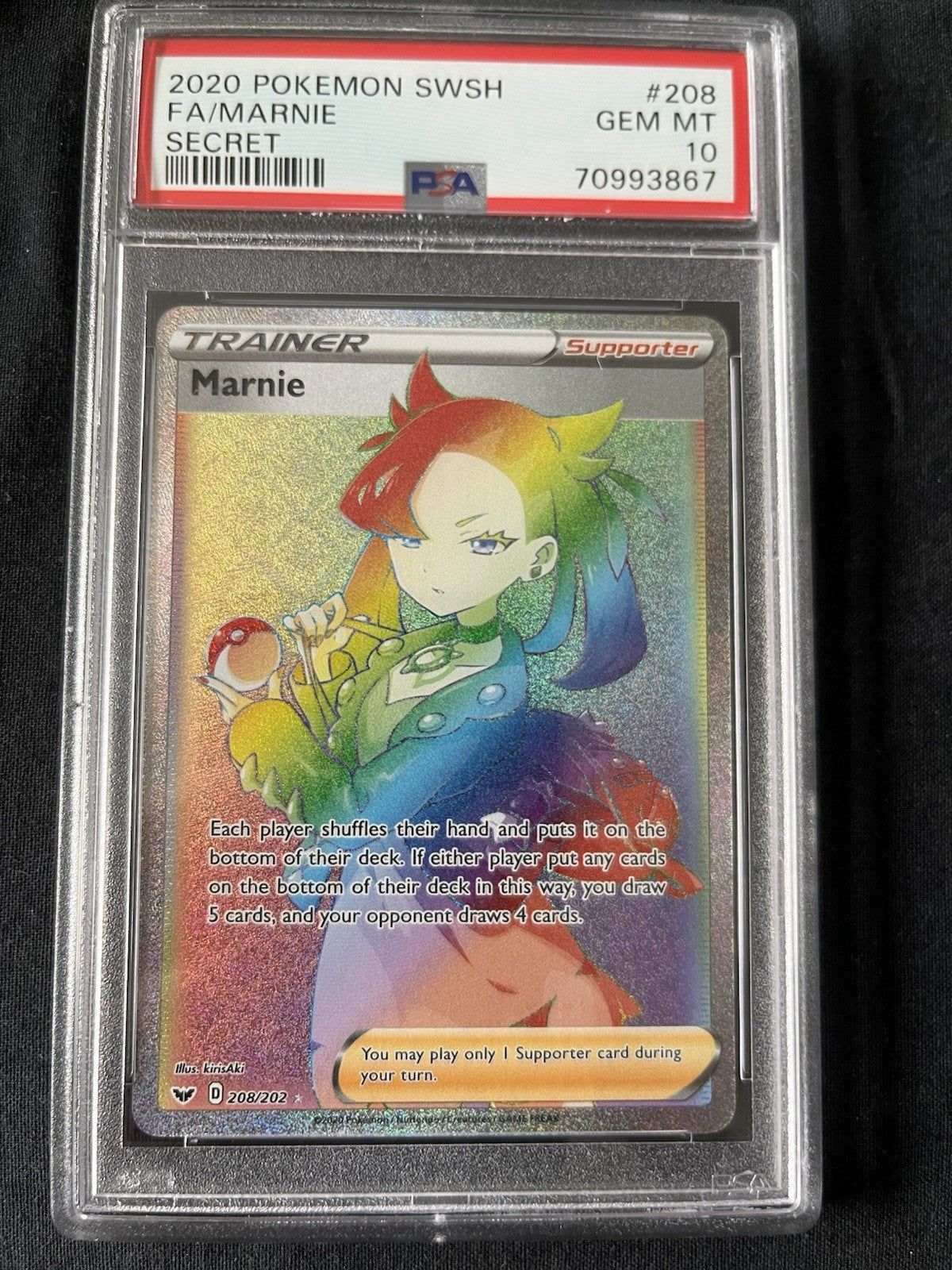 Marnie (Secret) 208/202 Swsh01: Sword & Shield Holo