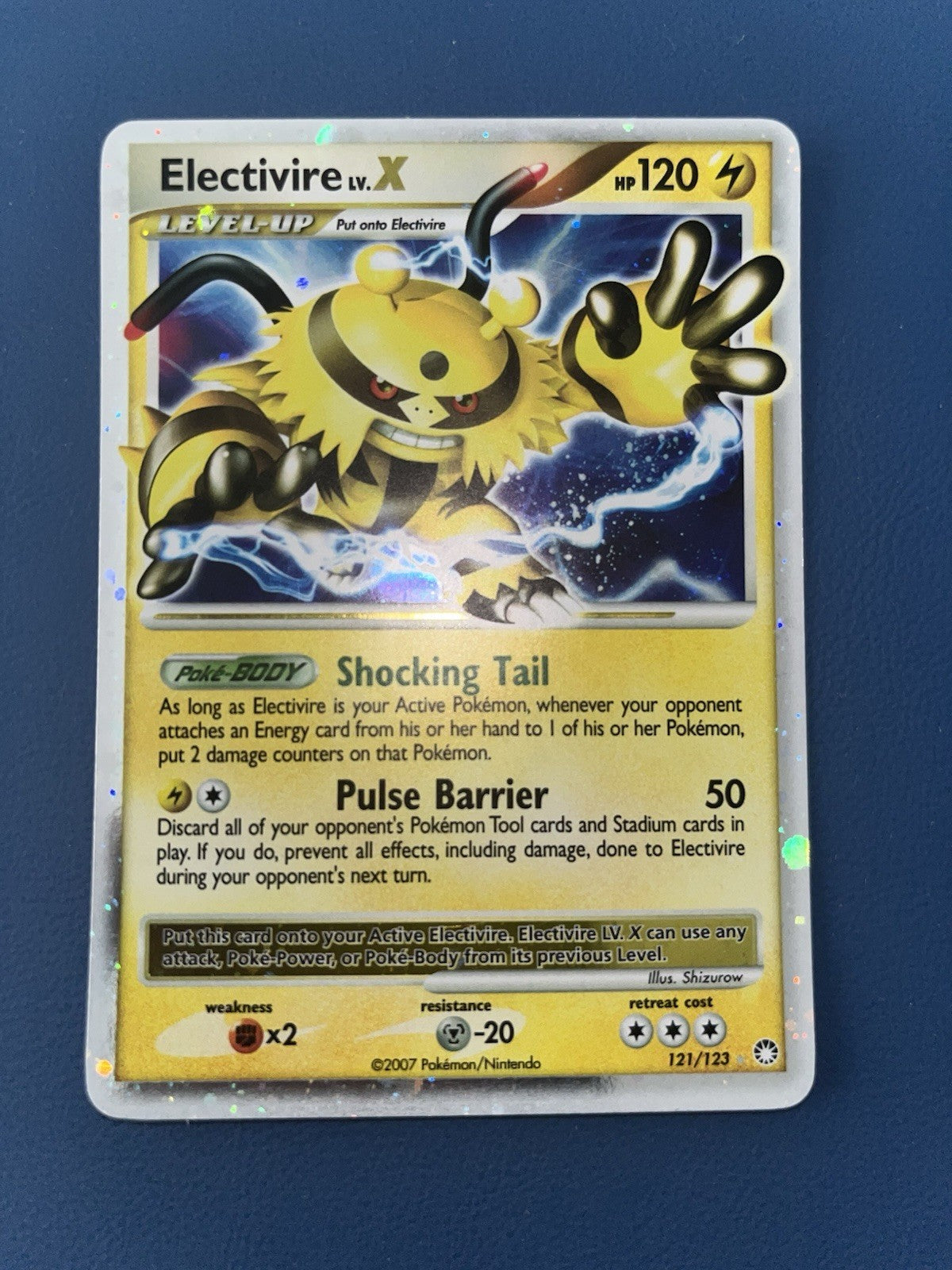 Pokemon Electivire LV.X 121/123 Mysterious Treasures Holo - Lightly Played